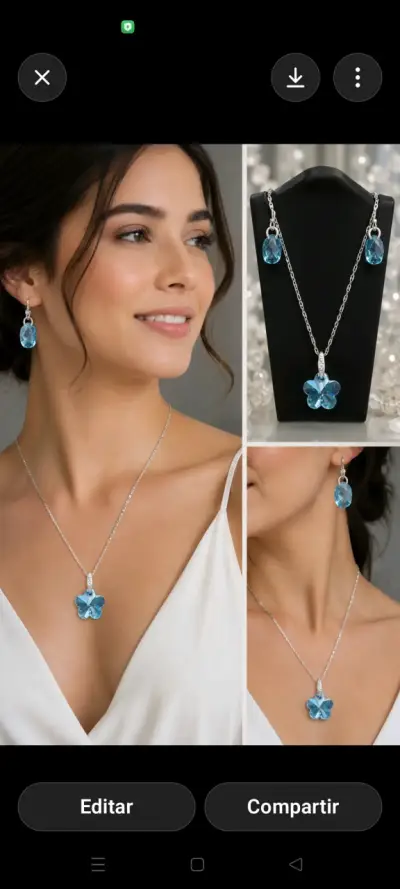 Conjunto de plata fina - miniatura 1