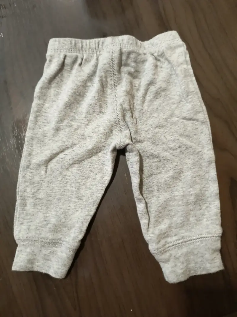 Pantalones bebé gris con mapache - 2