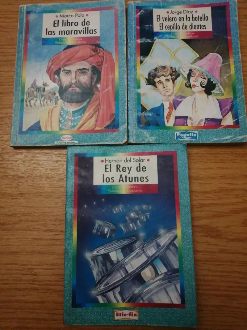 Lote de libros escolares usados