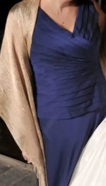 Vestido largo azul elegante - 2
