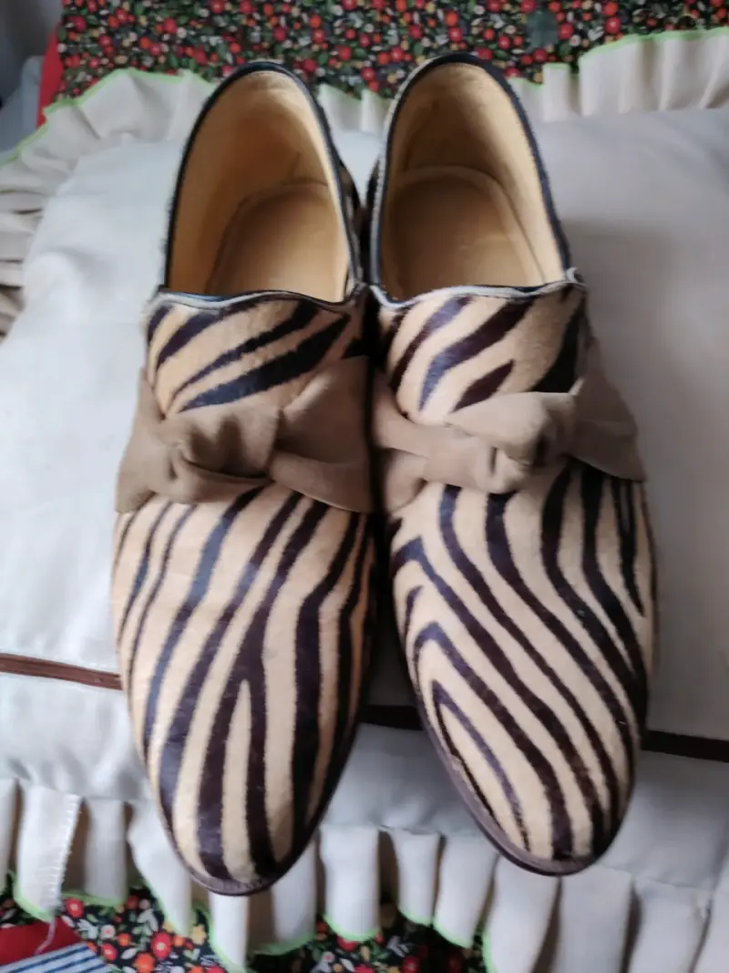 Zapatos planos estampado zebra - 4