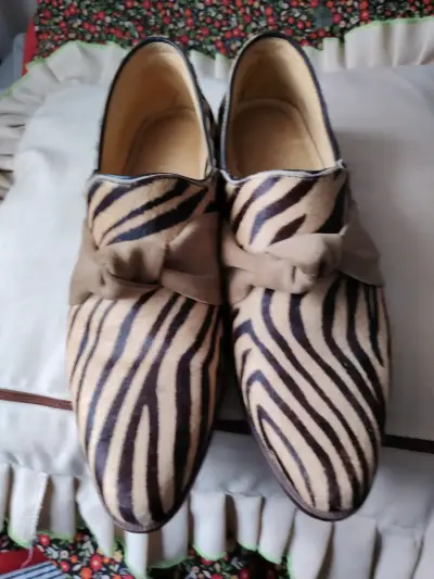 Zapatos planos estampado zebra - miniatura 4