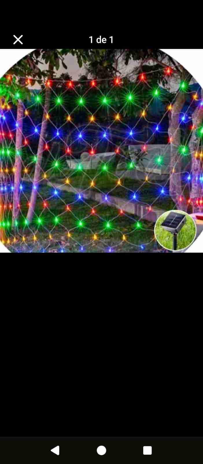 Luces LED solares multicolor
