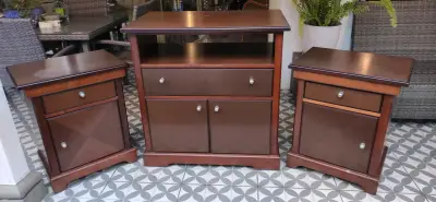 Conjunto Rack tv y veladores - miniatura 1