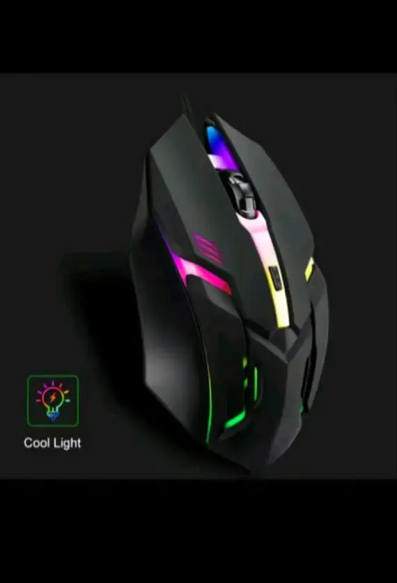Mouse gamer con luces LED