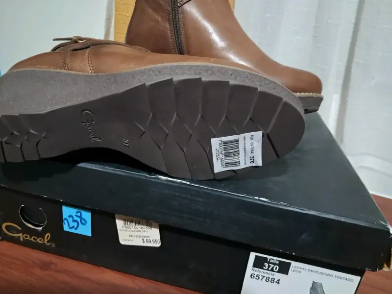 Botines de cuero marrón gacel - 3