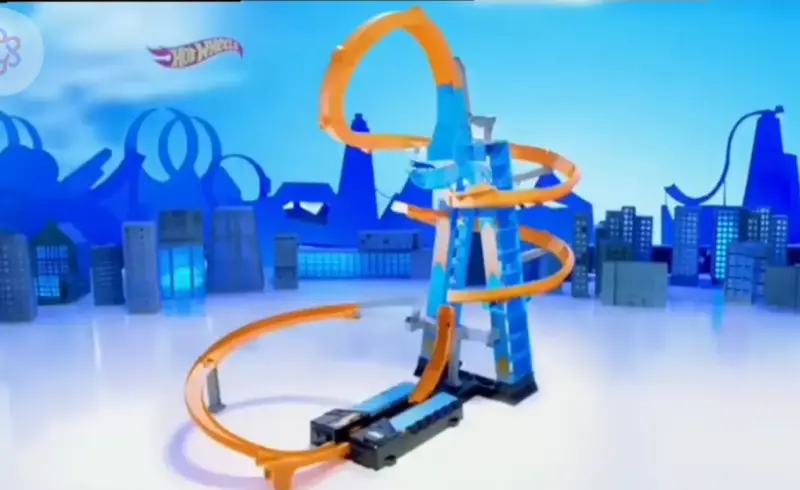 Pista Hot Wheels , choques aéreos - 1