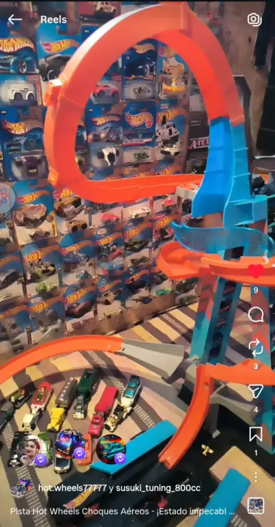 Pista Hot Wheels , choques aéreos - miniatura 2