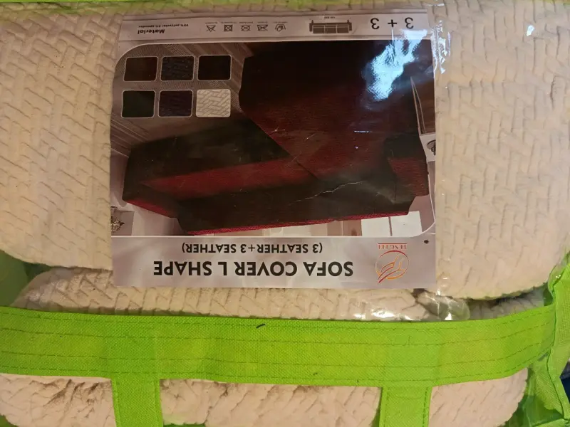 Funda cubre sofá 3 cuerpos tipo L - 2