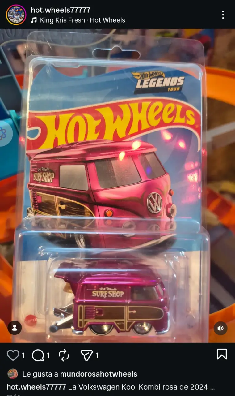 Hot Wheels Kool Kombi rosa 2024