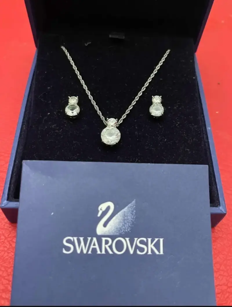 Set collar y aros de plata Original. - 2