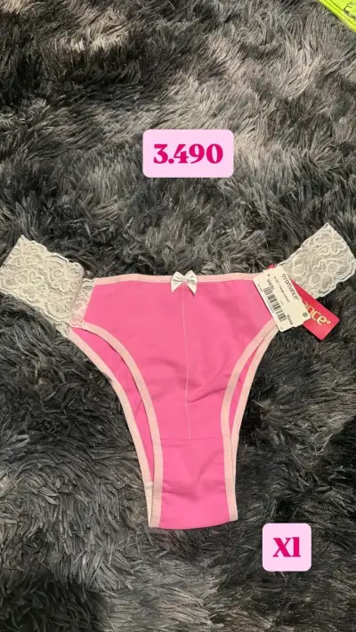 Colaless rosado con encaje - miniatura 1
