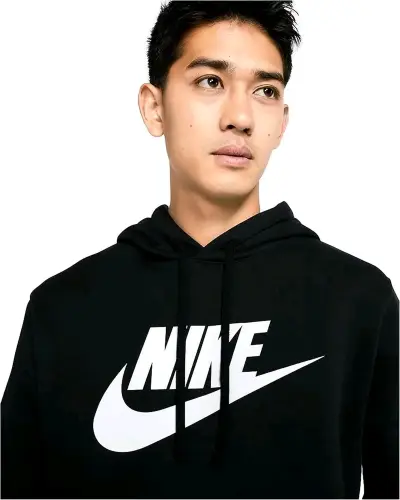 Sudadera deportiva con capucha negra - miniatura 2