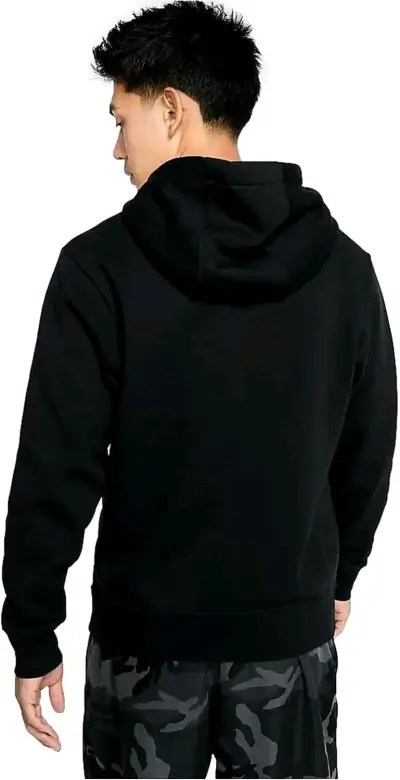 Sudadera deportiva con capucha negra - miniatura 3