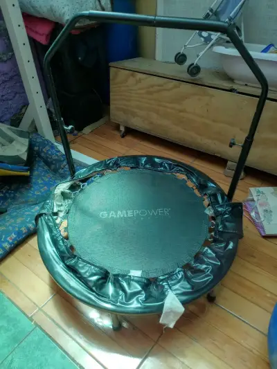 Mini trampolín GamePower negro - miniatura 1