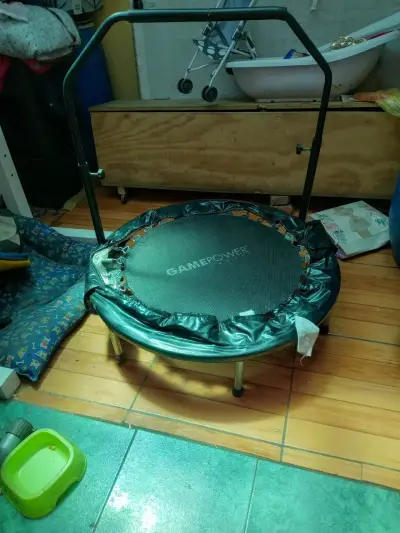 Mini trampolín GamePower negro - miniatura 2
