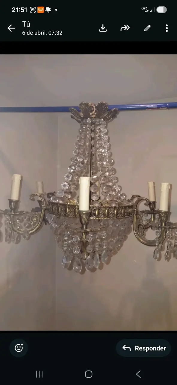 Lámpara de cristal estilo clásico - 2