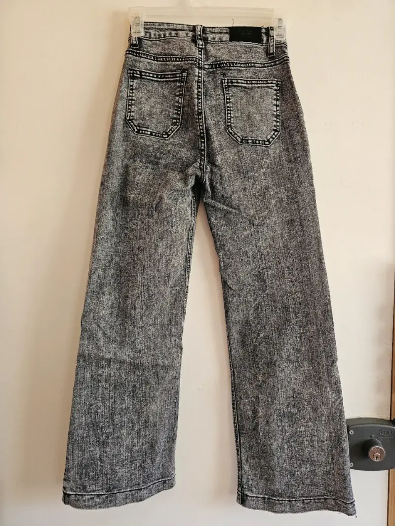 Jeans estilo vintage gris desgaste - 2
