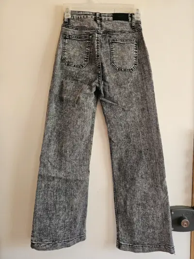 Jeans estilo vintage gris desgaste - miniatura 2