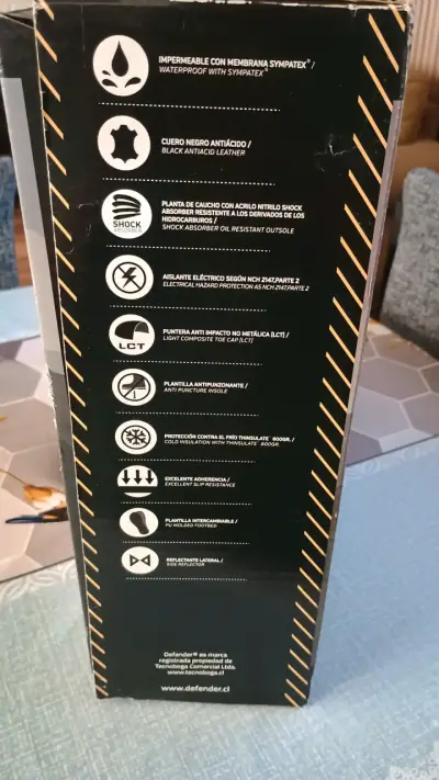 Botas de seguridad negras nuevas - miniatura 6