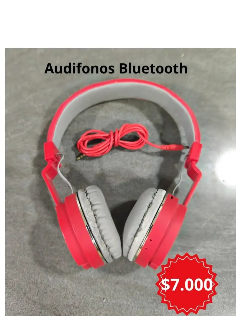 Audífonos Bluetooth rojos
