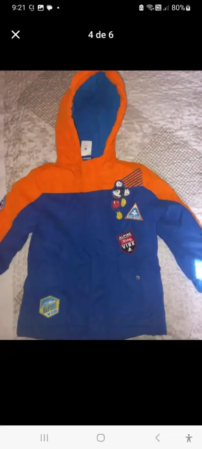 4 Chaqueta infantil Mickey y naranja 1 chaleco - miniatura 1