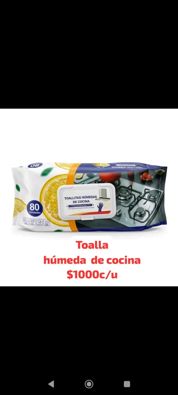 Toallitas húmedas de cocina