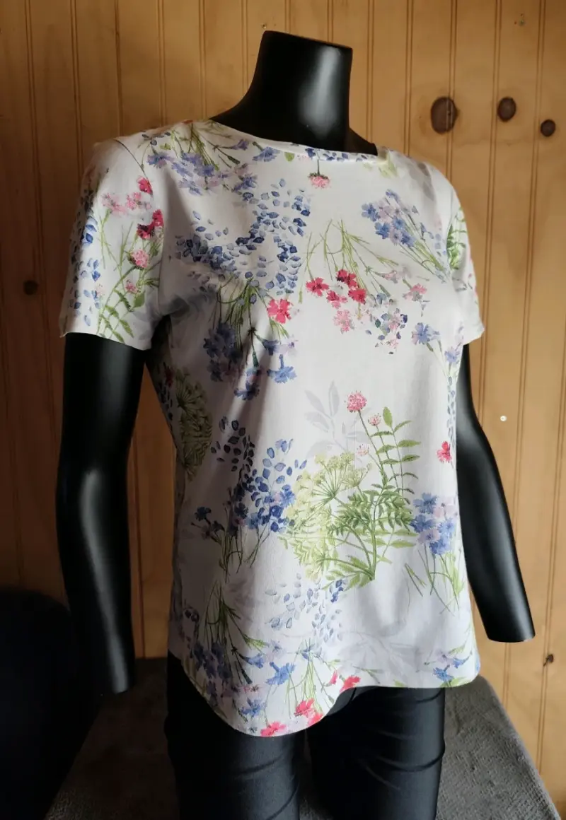 Polera floral M&S blanca - 2