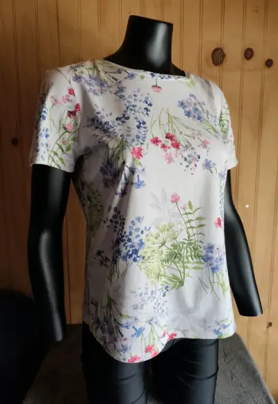 Polera floral M&S blanca - miniatura 2