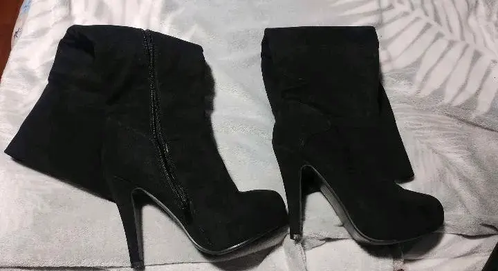 Botines negros de tacón alto - 2