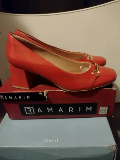 Zapatos rojos de taco alto Ramarim - miniatura 1