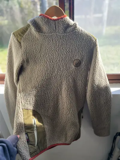 Polerón polar beige con capucha Haka Honu M - miniatura 1