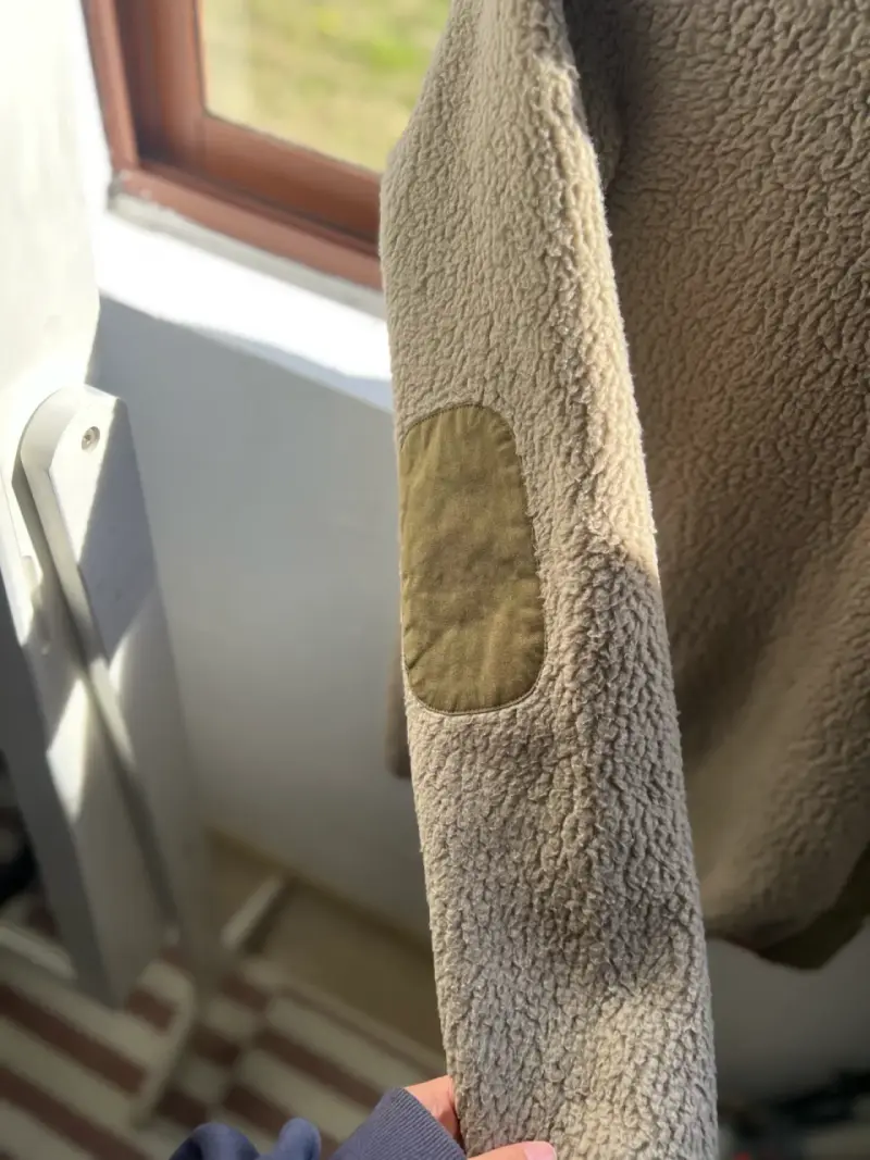 Polerón polar beige con capucha Haka Honu M - 3