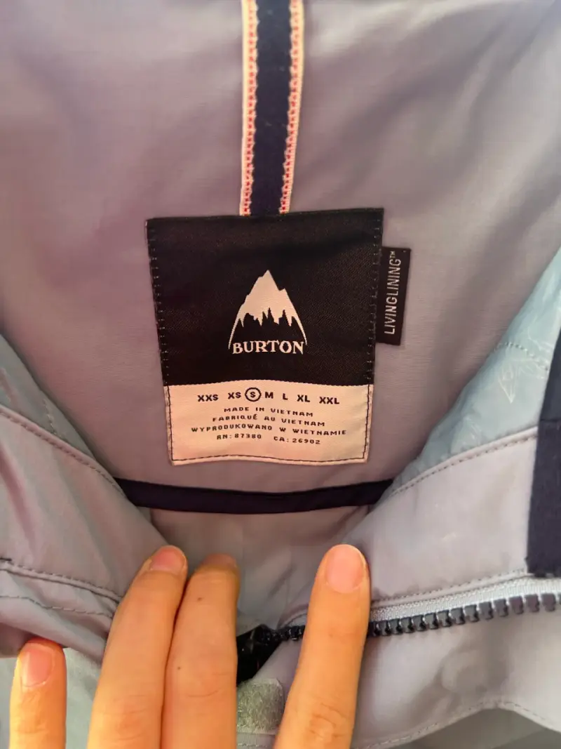 Parka azul con capucha S Burton - 2