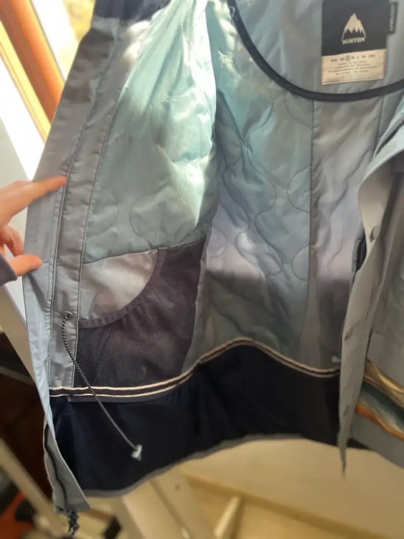 Parka azul con capucha S Burton - 4