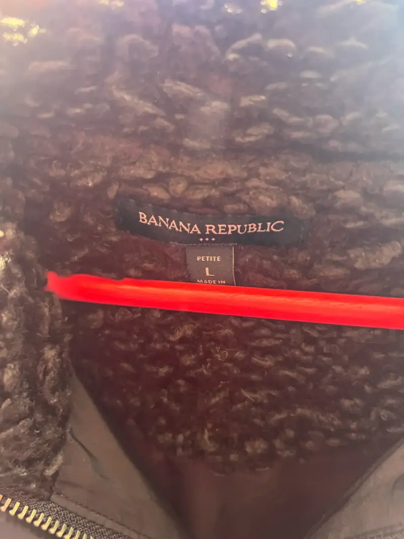 Chaqueta de lana negra cálida L - 2