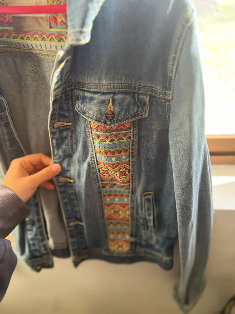 Chaqueta de mezclilla con bordado - 3