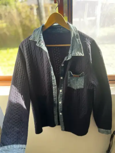 Camisa de mezclilla negra - miniatura 1
