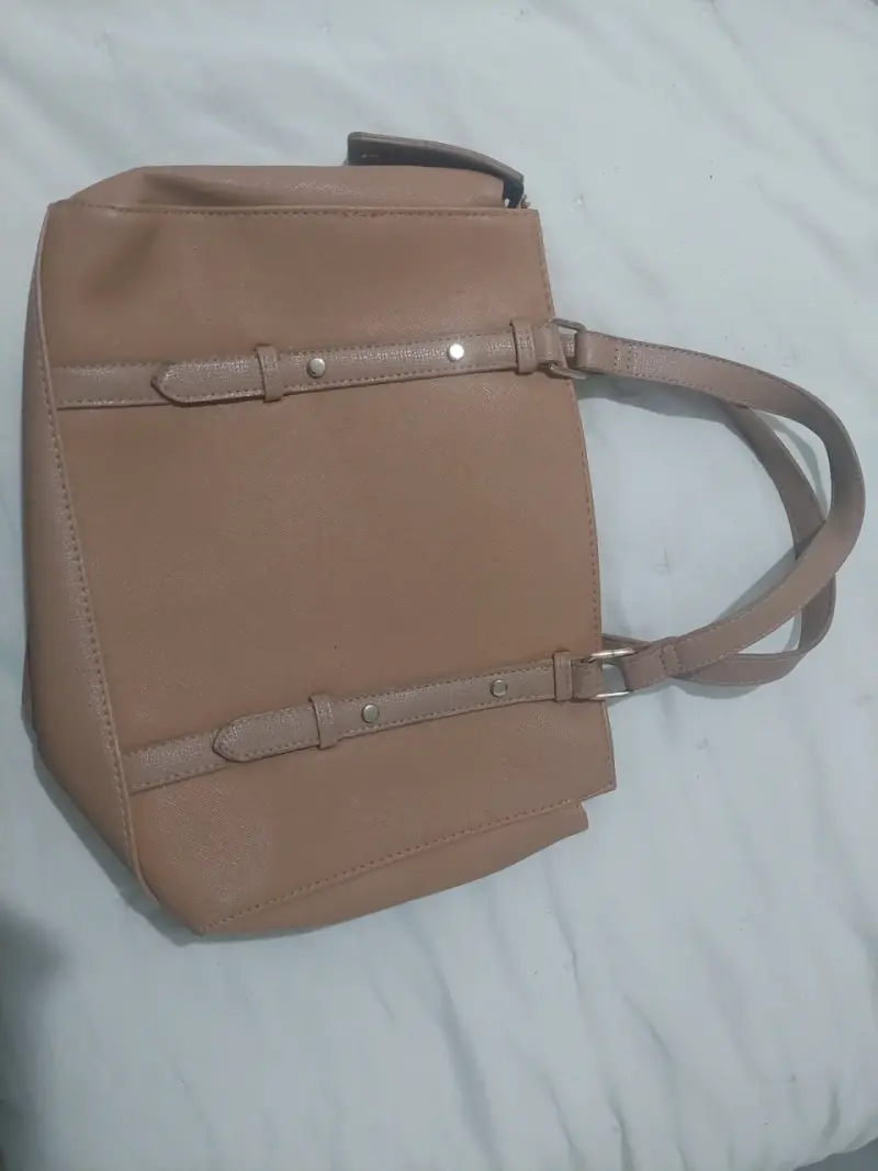 Cartera tote beige Cafe - 1