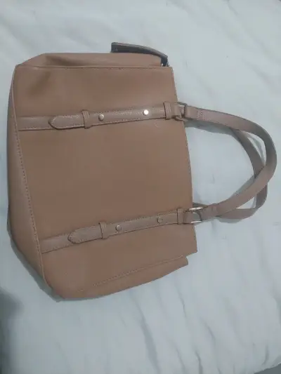 Cartera tote beige Cafe - miniatura 1