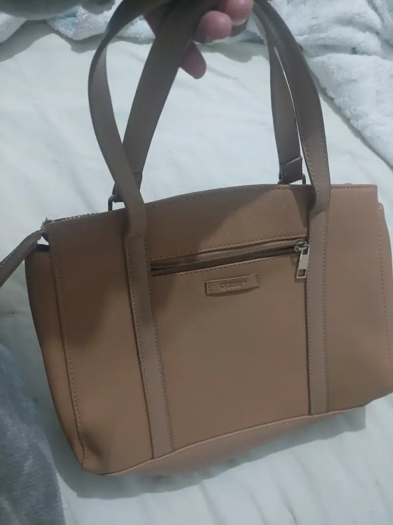 Cartera tote beige Cafe - 4