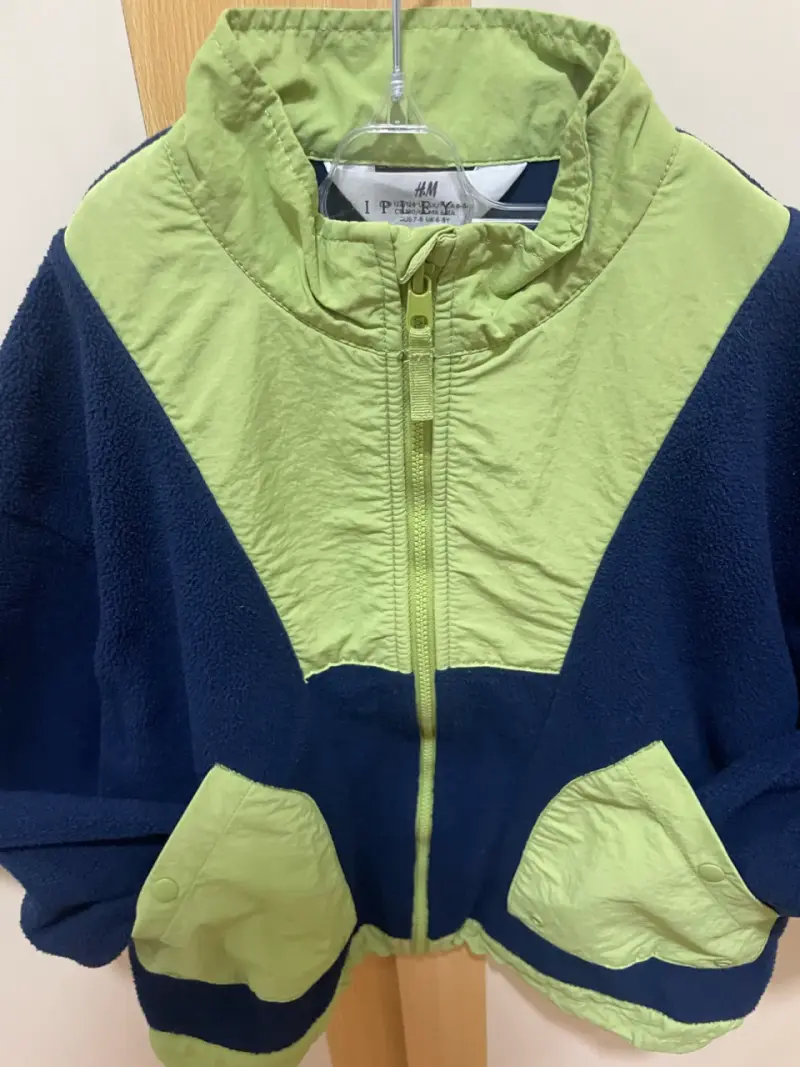 Chaqueta polar verde y azul - 2