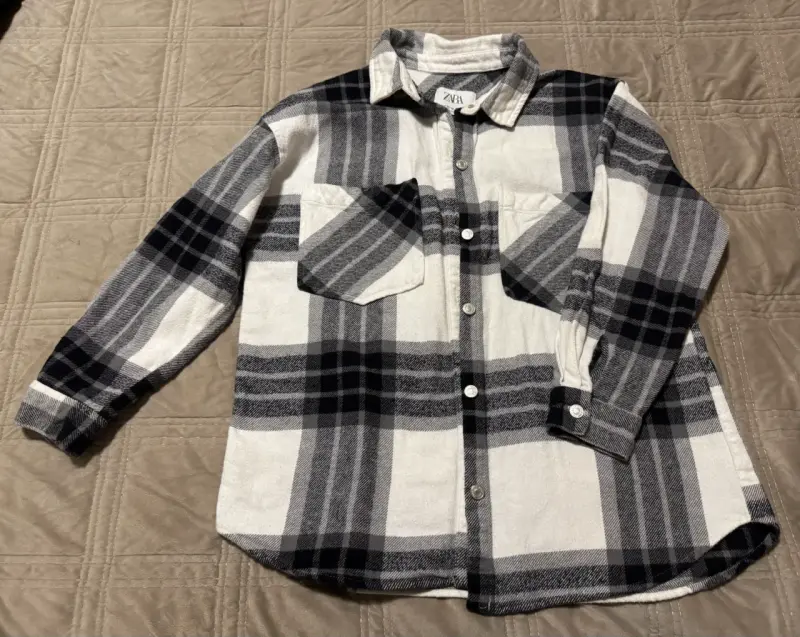 Camisa a cuadros Zara (niña)