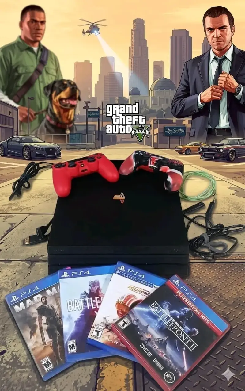 Consola PS4 pro con juegos incluidos