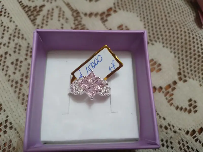 Anillo plata italiana