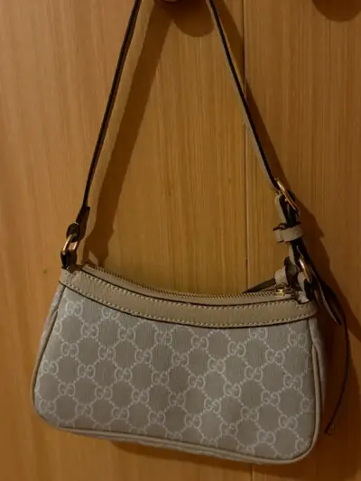 Cartera de hombro beige elegante estilo Gucci - miniatura 2