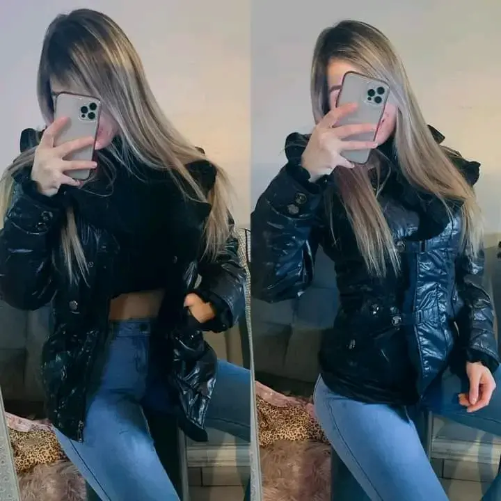 Chaqueta ecocuero talla S y M - 1