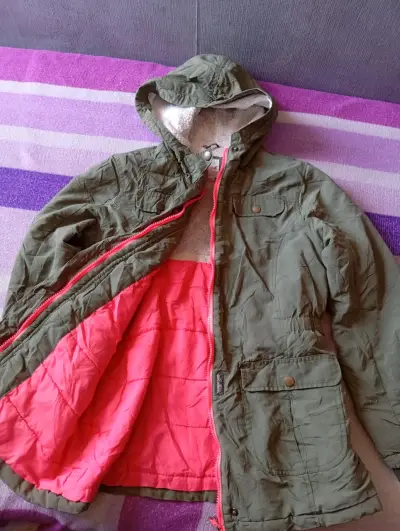 Parka verde con forro polar - miniatura 2