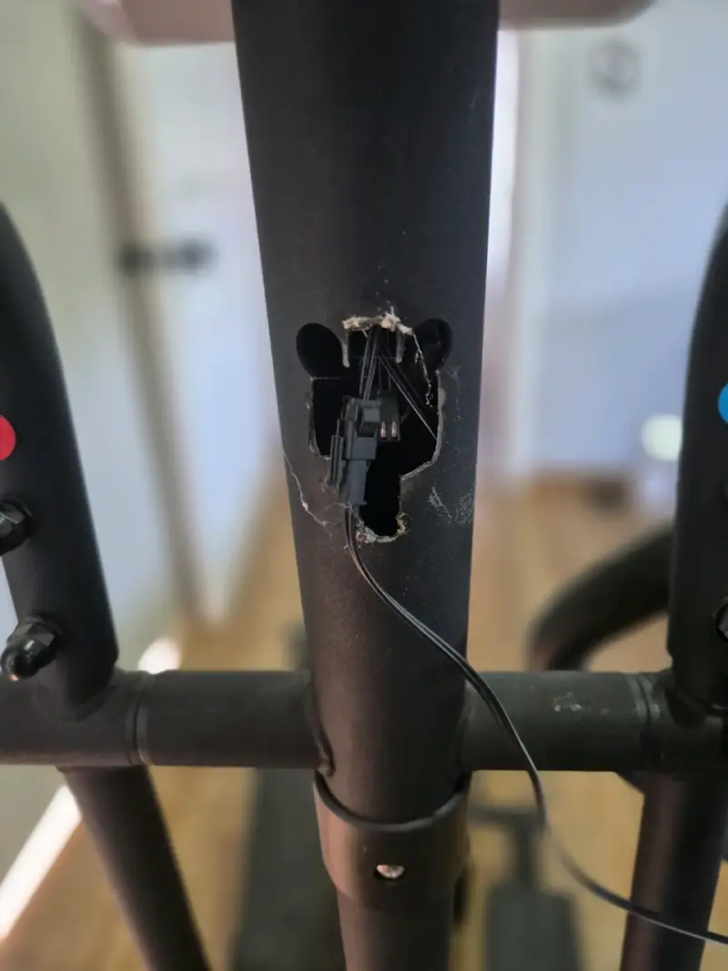 Bicicleta elíptica negra compacta - 6