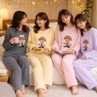 Pijamas de peluche para mujer standar hasta L - miniatura 2
